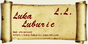 Luka Luburić vizit kartica